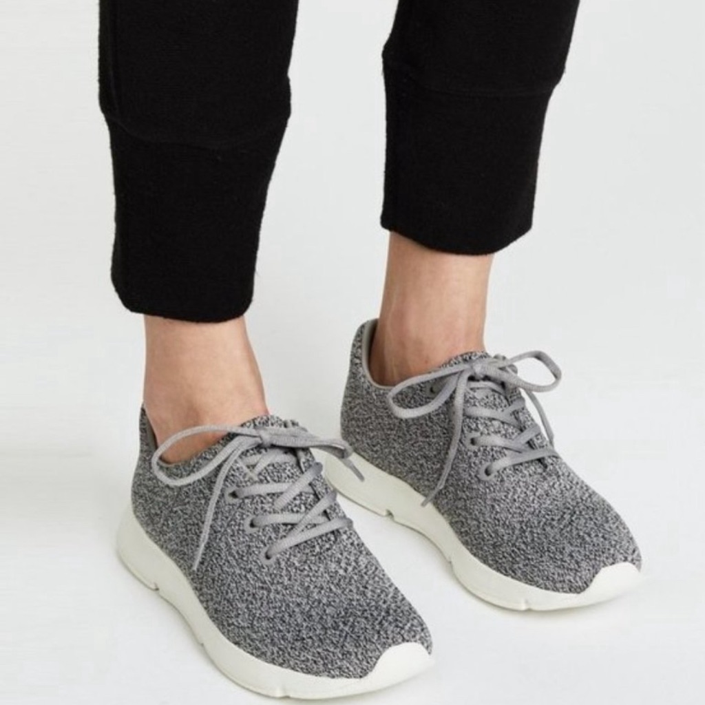 Vince Trellis Sneaker Casual Walking Trainer Grey Knit Heathered Size 7m